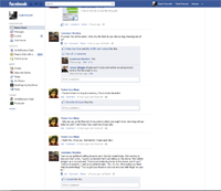 Facebook, sticky bar / no ads