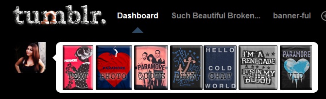 Paramore Icons for Tumblr Dashboard