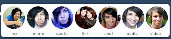 AmazingPhil and Danisnotonfire Tumblr Dash Icons