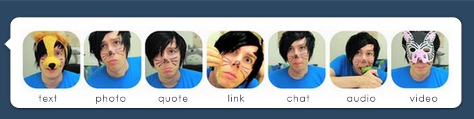 AmazingPhil Tumblr Dashboard Icons