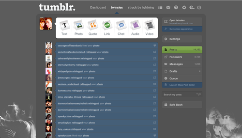 Klaine Dashboard Theme