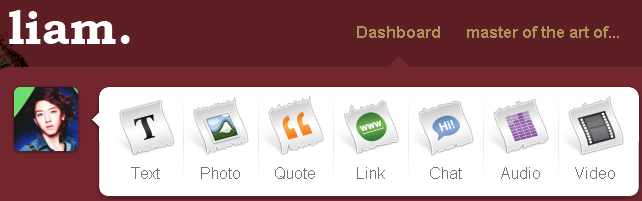 One Direction's Liam tumblr logo