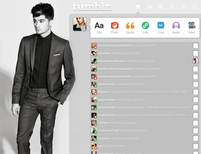 Zayn Malik Dashboard Theme {4}