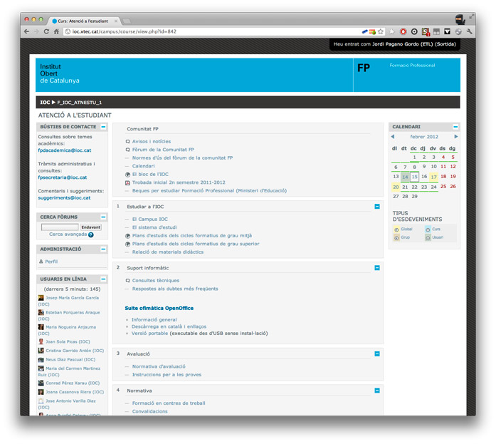 IOC - Millora de l'UX del campus