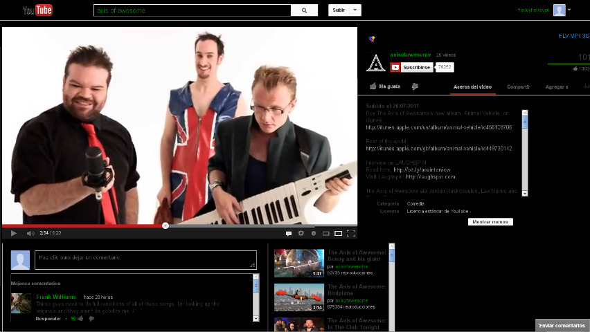 YouTube - Dark and description beside