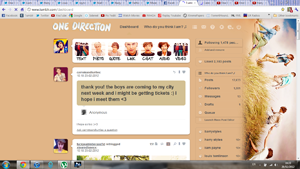 Tumblr Dashboard Theme - 1D
