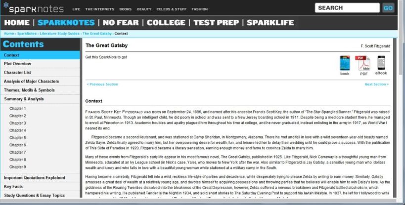Sparknotes Cleaner Revised