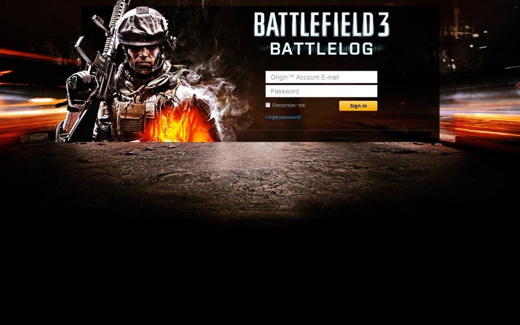 Simplistic Battlelog Homepage