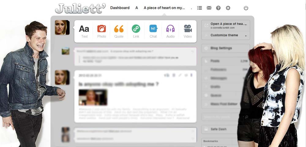 Tumblr Dashboard - White Nookily