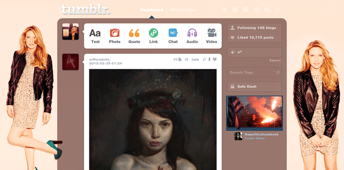 Tumblr Dashboard - Anna Torv