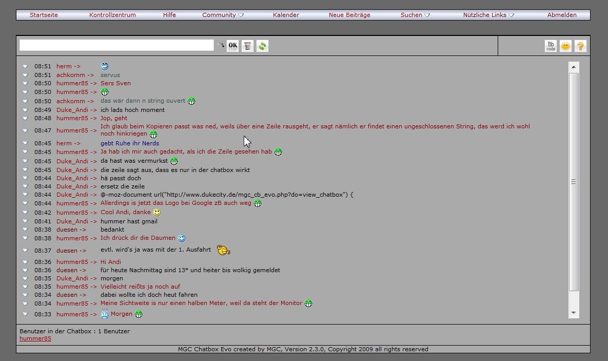 Dukecity.de Chatbox