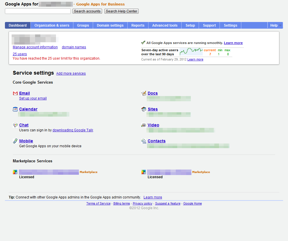 Google Apps Dashboard Visual Upgrade v1.0