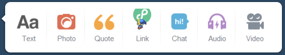 Tumblr - Add Link the link button