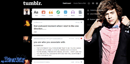 Harry Styles Tumblr Dashboard Theme
