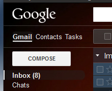 Gmail - Show Gmail/Contacts/Tasks menu items