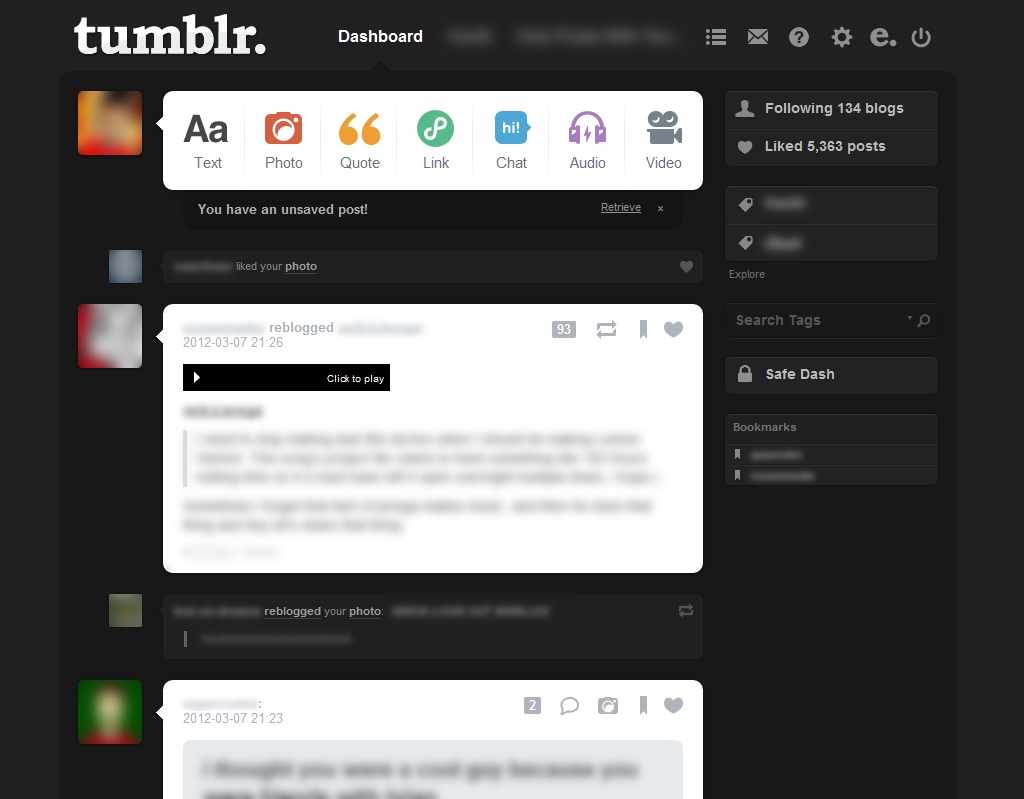 Yet Another Grey Tumblr (works w/ March 7 update)