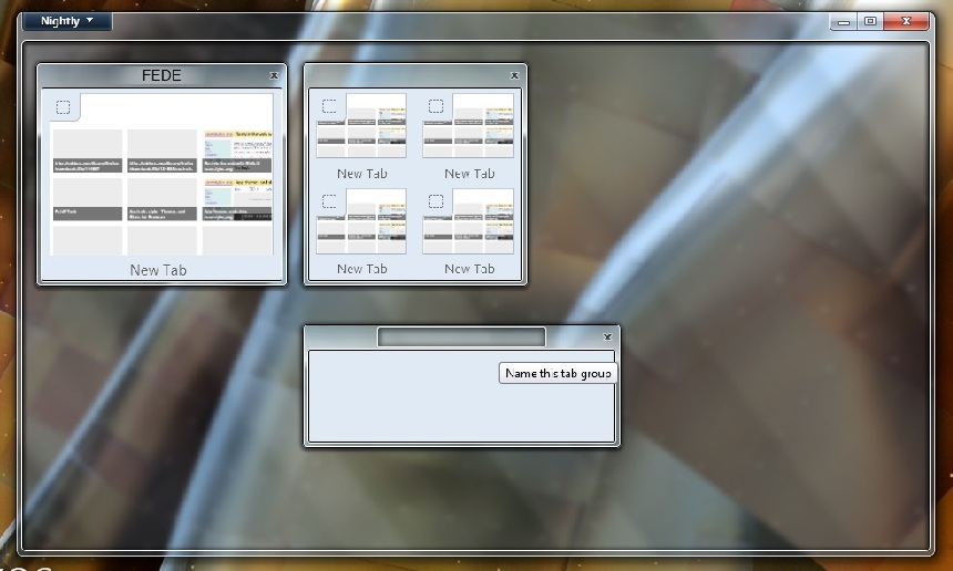 Aero Panorama (with tabs groups as windows)