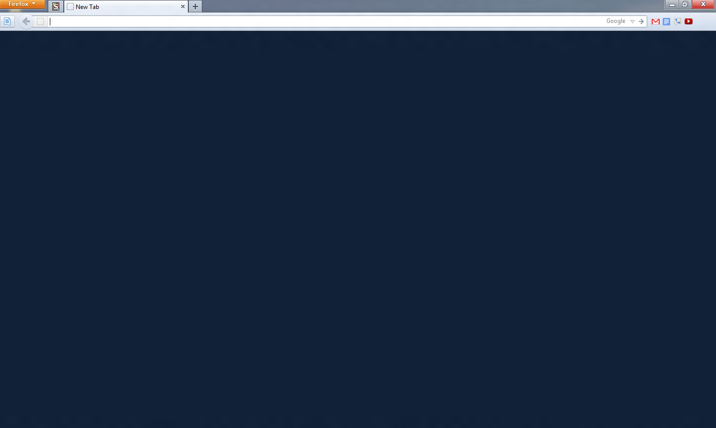 about:blank - Dark Blue - Firefox