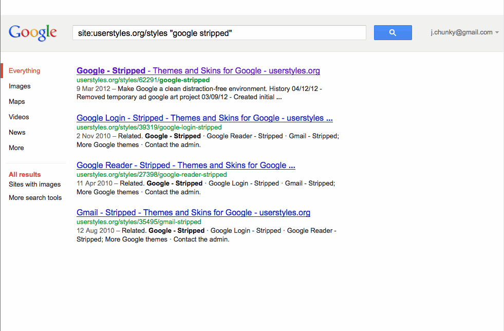 Google - Stripped
