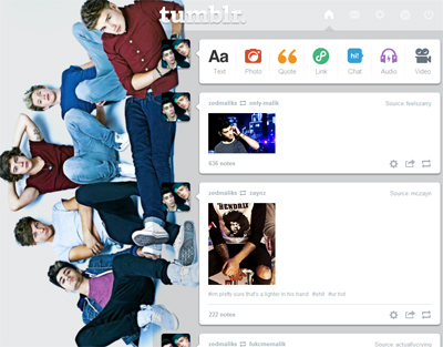 One Direction Dashboard Theme {1}