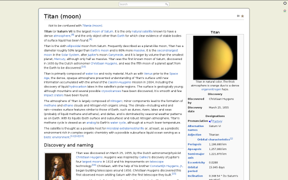 Wikipedia - Clean, readable