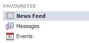 Remove "Welcome" item on Facebook