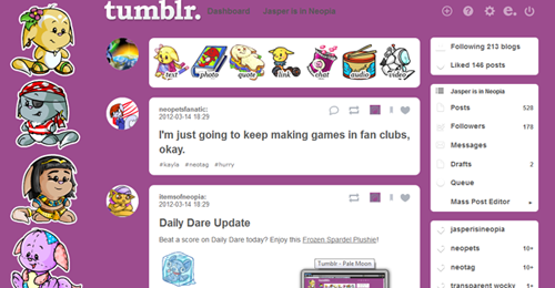 Neopets Kacheek Tumblr Dash Style
