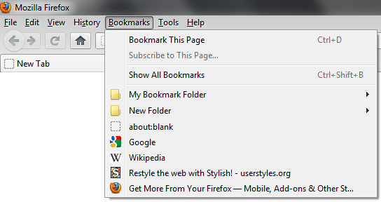 Firefox Reorder Menu Items