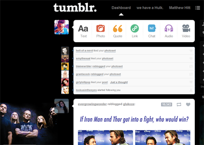 Tumblr dashboard: All That Remains