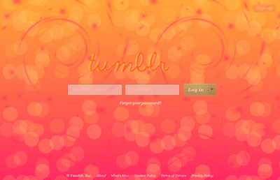 Orange&Magenta Bokeh Swirl Login Screen