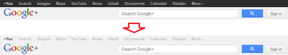 Google Bar grey blends with search bar container