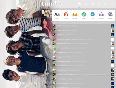 One Direction Dashboard Theme {4}