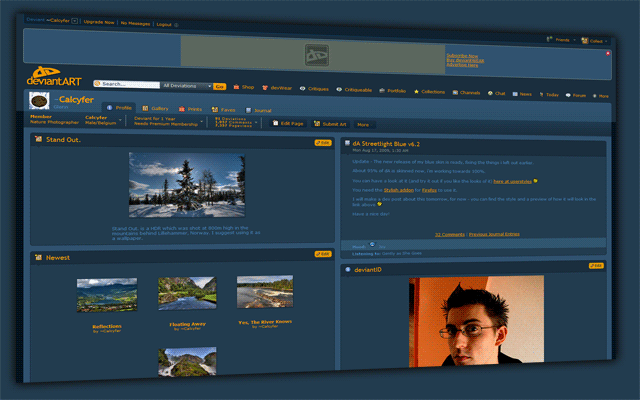 DeviantArt v7 > Streetlight Blue *Updated Nov '10*