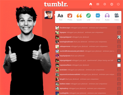 Louis Tomlinson Dashboard Theme {4}