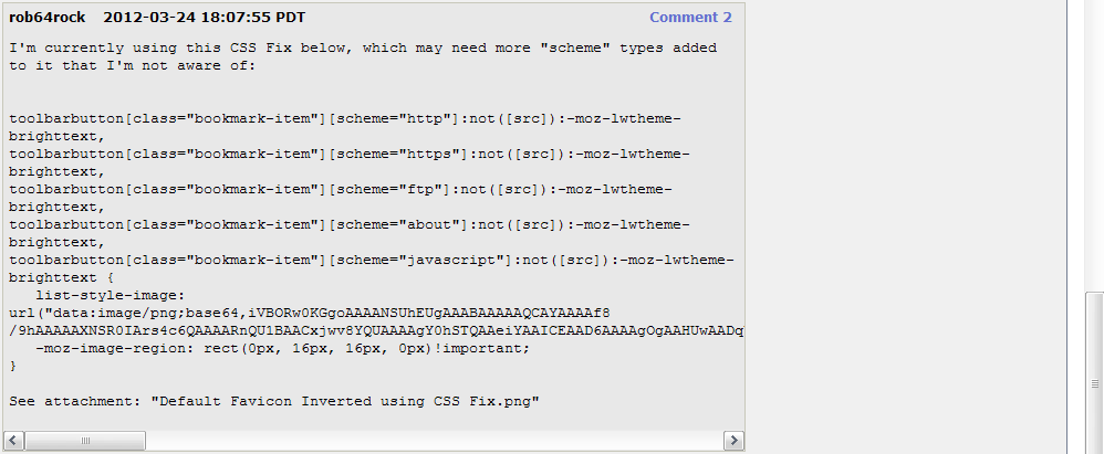 Bugzilla - Comments Text Over-Flow Fix
