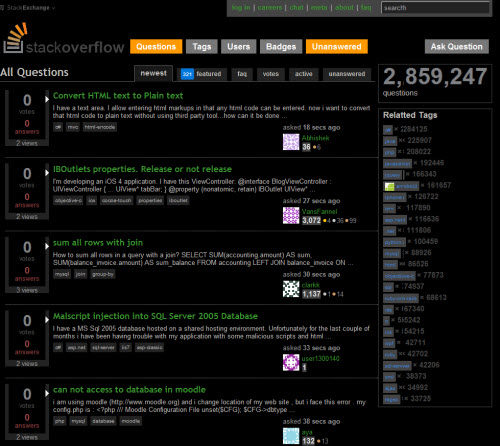 Stackoverflow Sunburst
