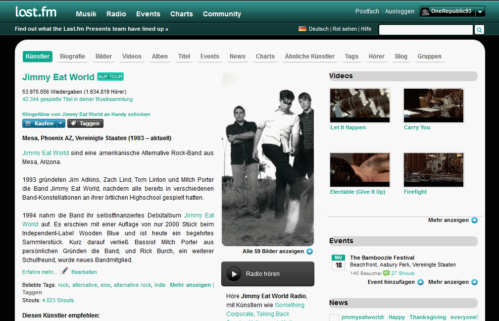 Last.fm - Sleek Dark Green 1.2.5