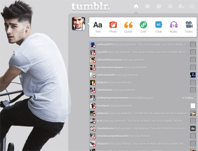Zayn Malik Dashboard Theme {6}