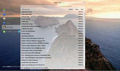 A Add-on Manager Style