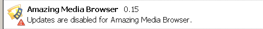 Extension Manager - Disabled Updates Marked