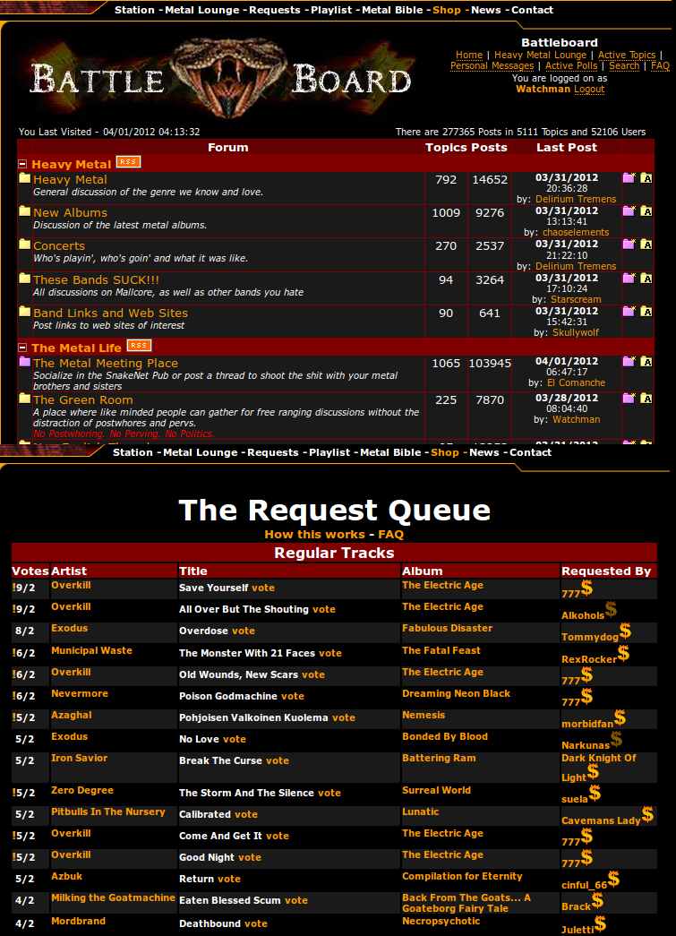 Snakenet Metal Radio