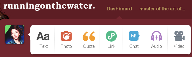 Runningonthewater tumblr logo