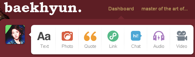 Exo's Baekhyun tumblr logo