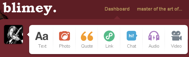 Blimey tumblr logo