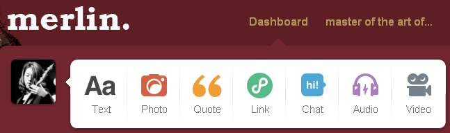 Merlin tumblr logo