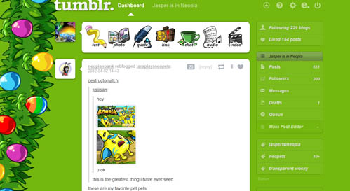 Neopets Negg Garland Theme