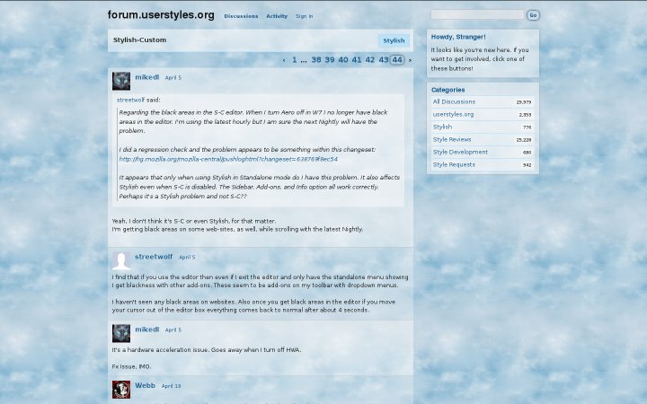 Userstyles.org Forum - Bright, blue, sky