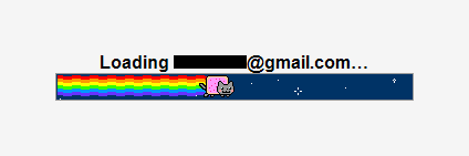 Gmail Nyan Cat Progressbar