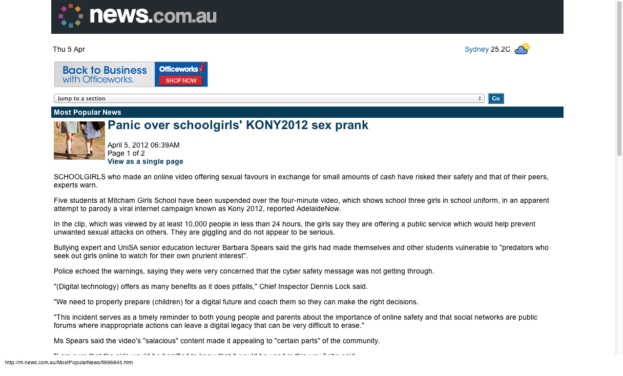 De-Mobilizing - m.news.com.au