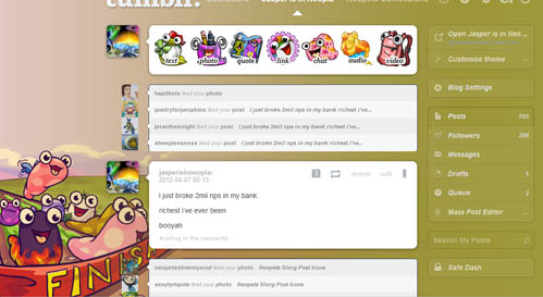 Neopets Slorg Dashboard Theme
